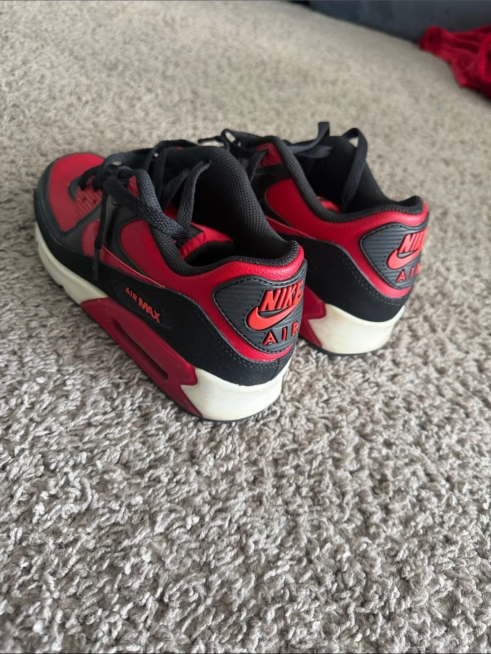 Nike Kids Air Max Sneakers - Red & Black